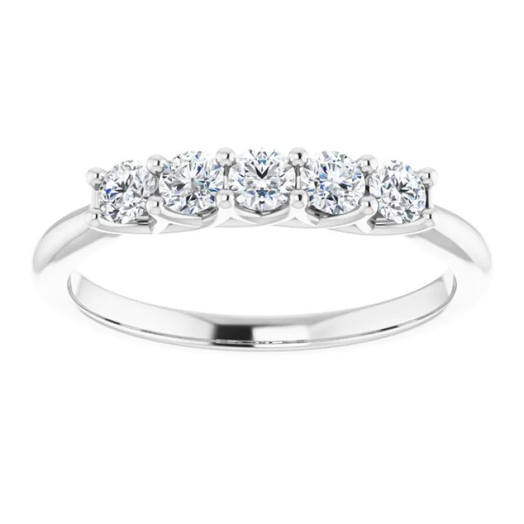 Classic Gemstone Rings For Special Occasions-14K White 3/8 CTW Natural Diamond Anniversary Band