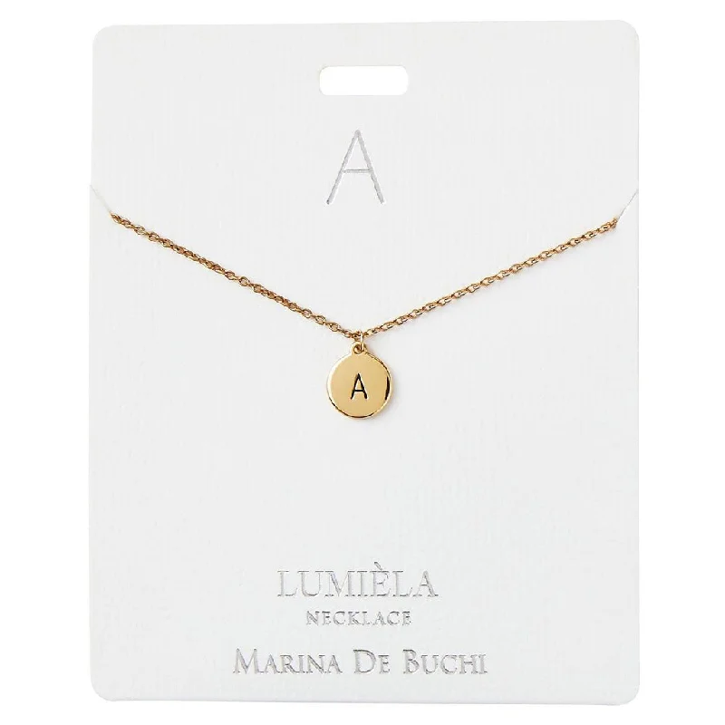 Modern Geometric Necklace For Fashionistas-Lumiela Necklace : Initial Necklace -Assorted letters