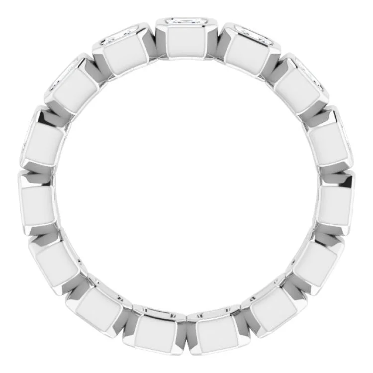 Unique Men’s Rings For Fashion Forward Style-Platinum 1 3/8 CTW Natural Diamond Eternity Band Size 6