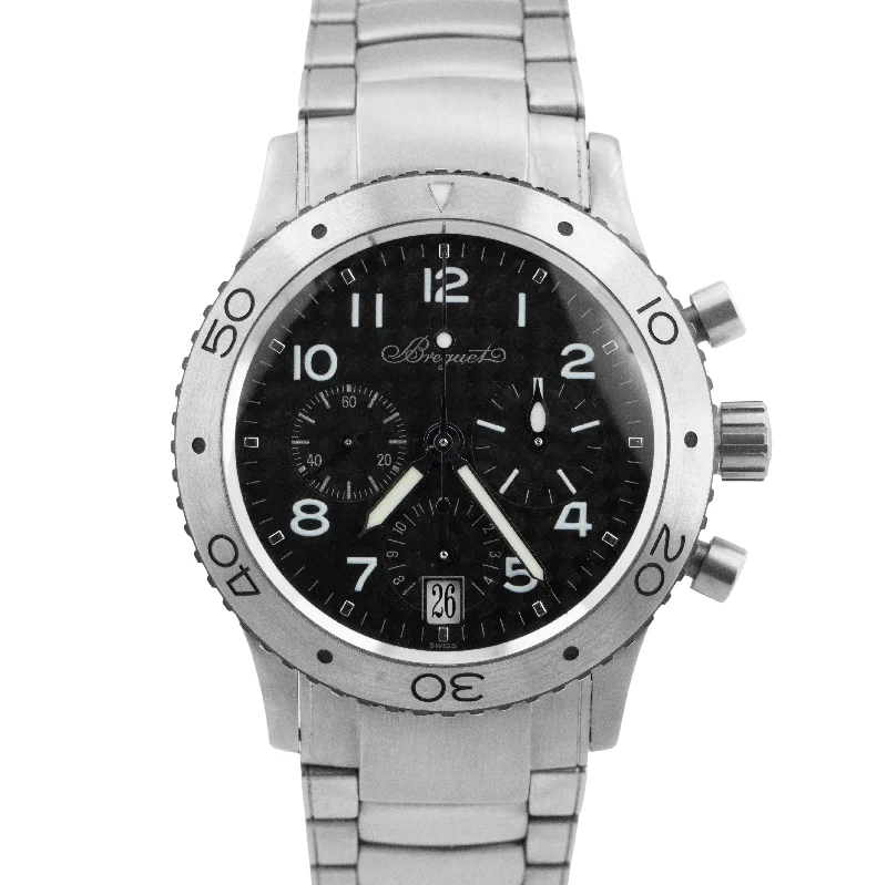 Elegant Watches With Minimalist Design-Breguet Type XX Transatlantique Chronograph Black Titanium 39.5mm Watch 3820TI