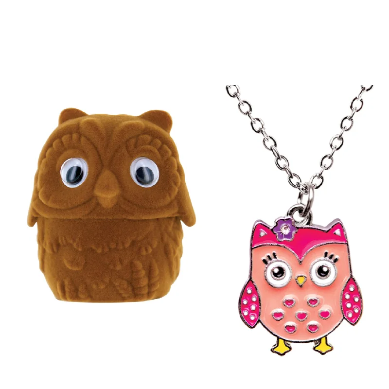 Handmade Boho Necklace For Free-Spirited Style-Kids Owl Necklace