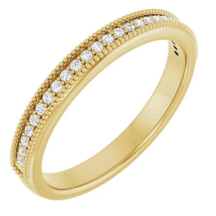 Personalized Engagement Rings For Special Occasions-14K Yellow 1/5 CTW Lab-Grown Diamond Anniversary Band