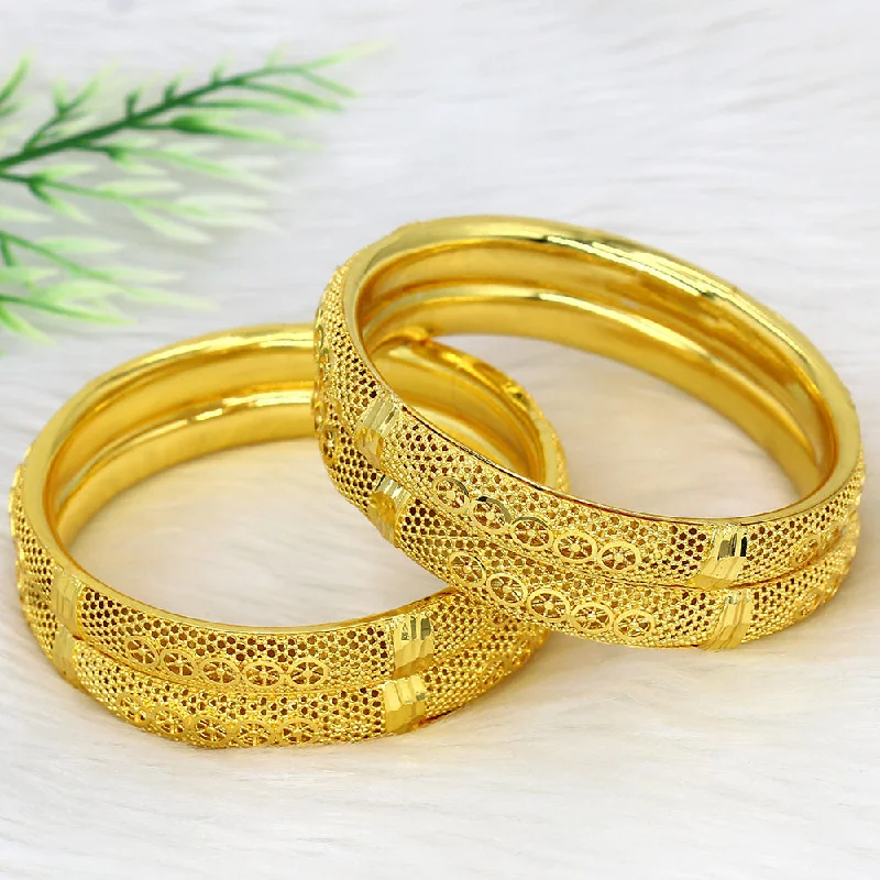 Unique Wedding Bangles With Personal Touch-Mahavir Dye Gold Plating Bangles Set