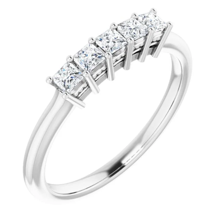 Classic Platinum Rings For Engagement-Platinum 1/3 CTW Natural Diamond Anniversary Band