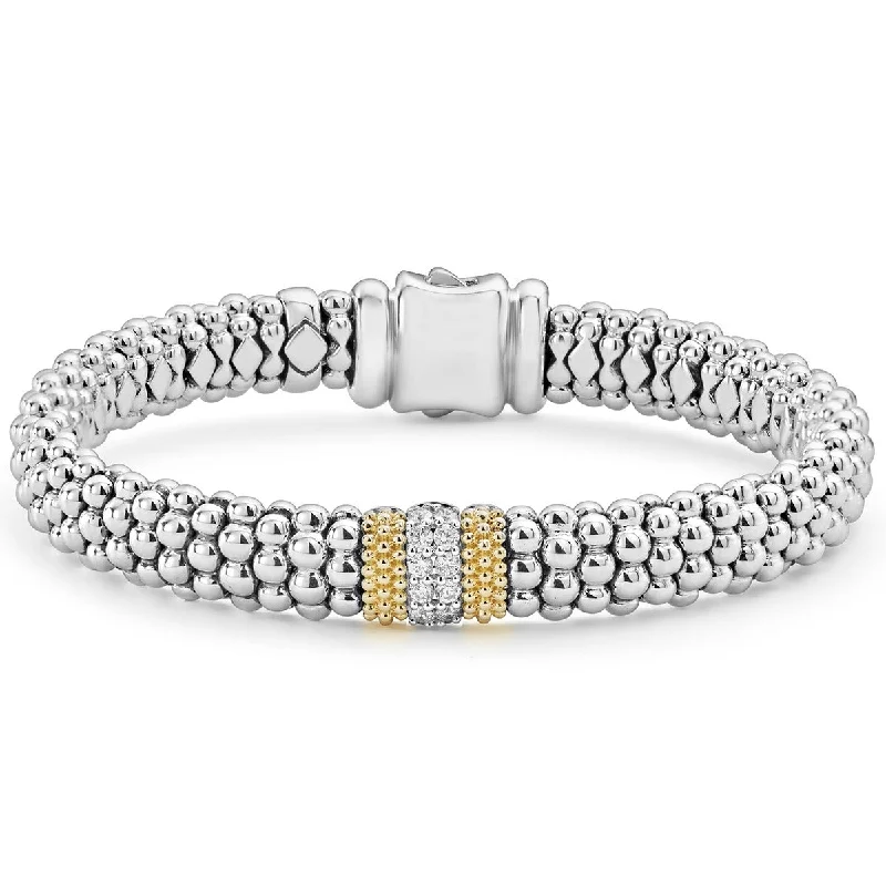 Custom Gold Bracelets For Women-Diamond Caviar Bracelet