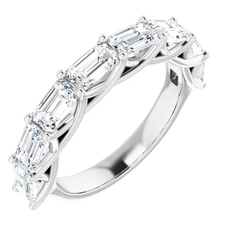 Elegant Engagement Rings With Diamond-14K White 2 5/8 CTW Natural Diamond Anniversary Band