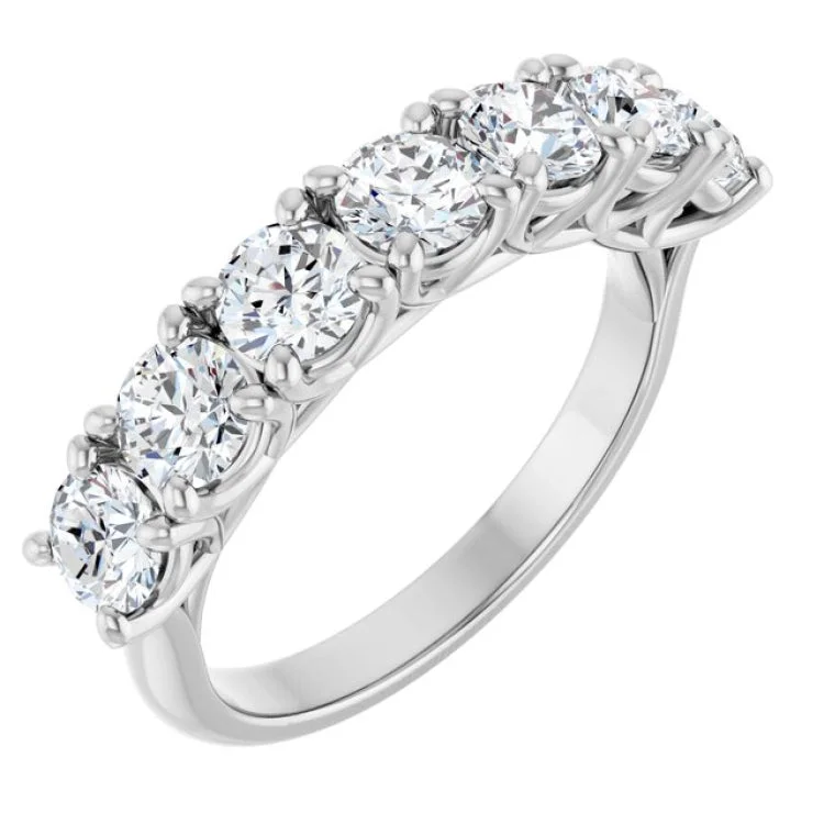 Trendy Stackable Rings For Elegant Style-14K White 1 5/8 CTW Lab-Grown Diamond Anniversary Band