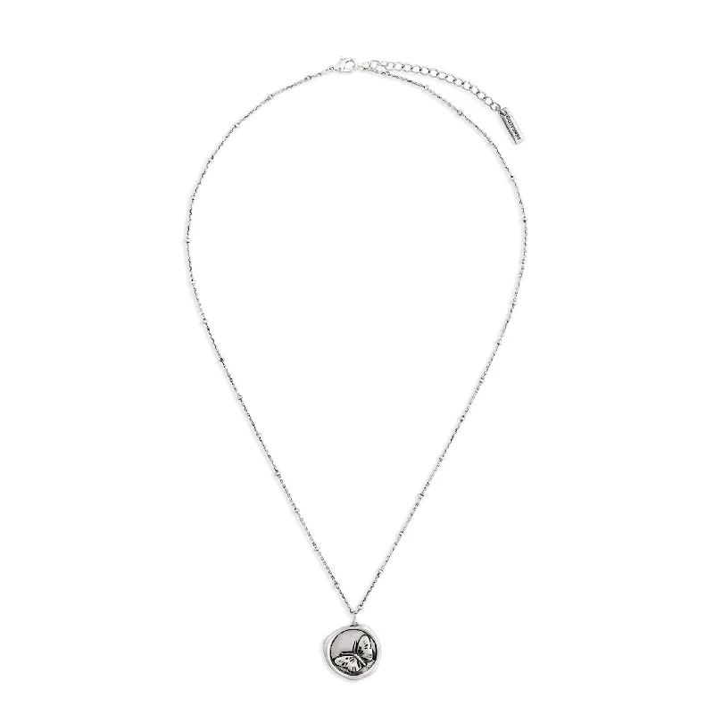 Sparkling Crystal Pendant Necklace For Bridesmaids-Demdaco Dear You Necklace With Courage Charm, 17.5"