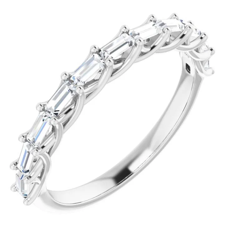 Trendy Engagement Rings With Colored Stones-14K White 3/8 CTW Natural Diamond Anniversary Band