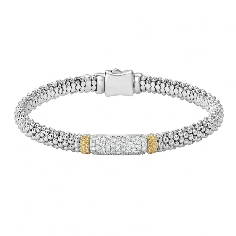 Statement Bracelets For Fashion Lovers-Diamond Caviar Bracelet