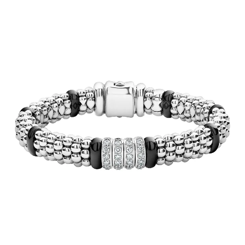 Vintage Metal Bracelets For Men-Diamond Caviar Bracelet