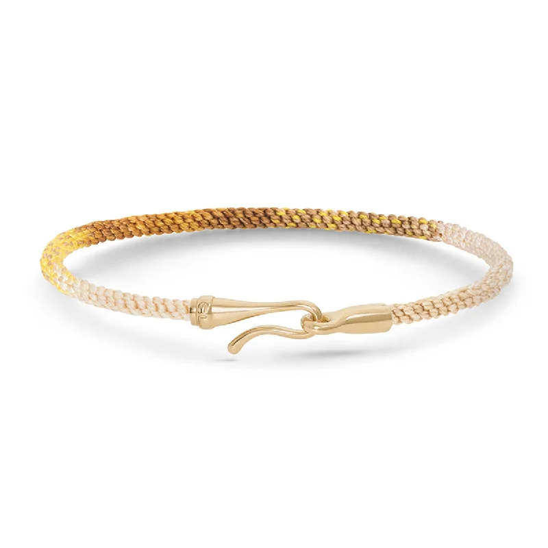 Thick Gold Bracelets For Men-Golden Day Life Bracelet