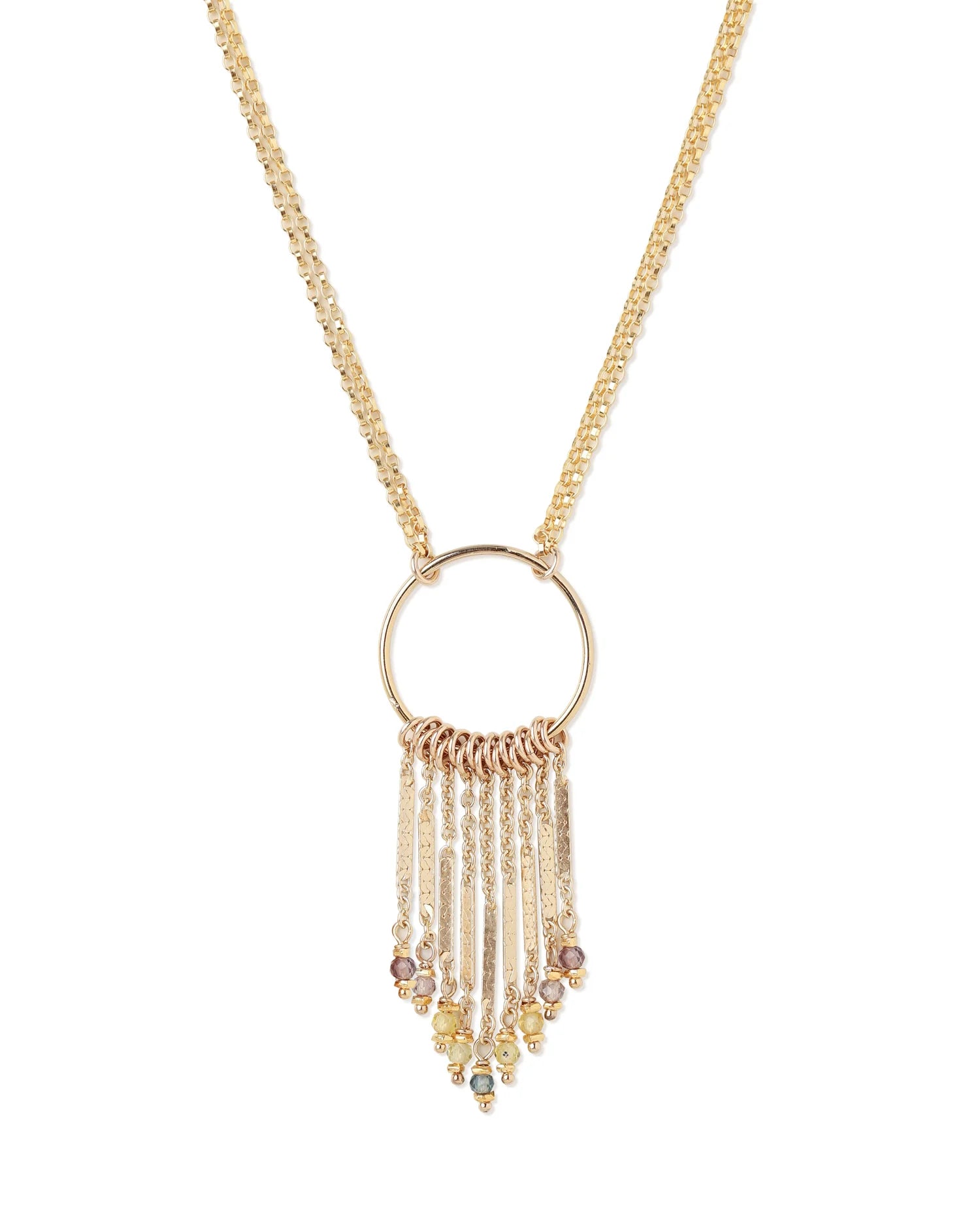 Classic Gold Necklace For Evening Wear-Adrienne Necklace