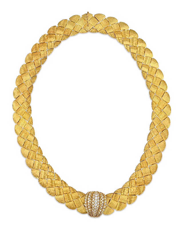 Long Layered Necklace For Fashionable Look-Henry Dunay Gold Sabi Necklace