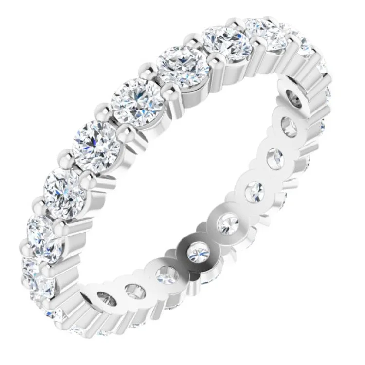 Personalized Diamond Rings For Special Occasions-14K White 1 1/4 CTW Lab-Grown Diamond Eternity Band