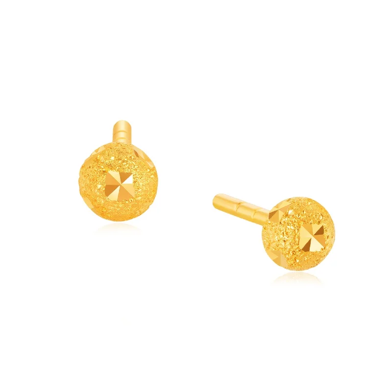 Boho Earrings For Free-Spirited Look-14K Gold Stardust Stud Earrings