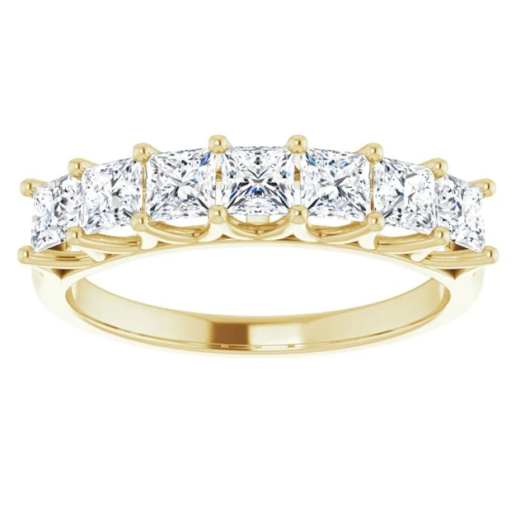 Trendy Men’s Rings For Stylish Look-14K Yellow 1 1/8 CTW Natural Diamond Anniversary Band