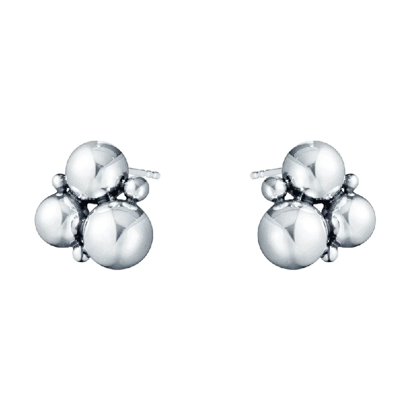 Round Drop Earrings For Women-Moonlight Grapes silver stud earrings