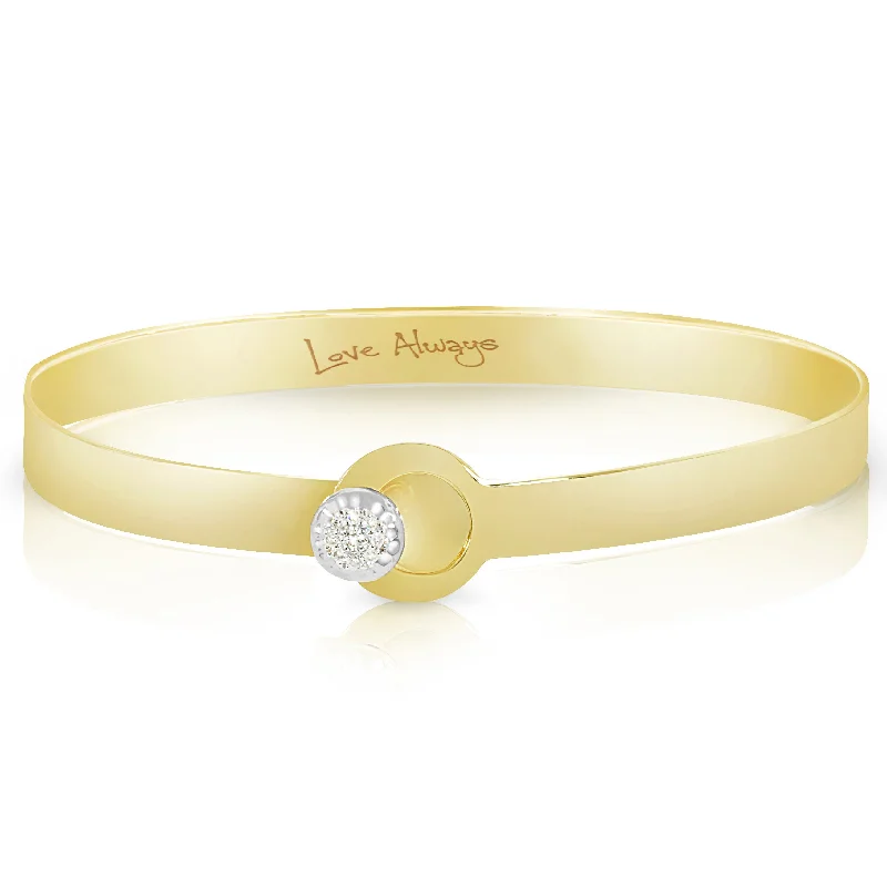 Gold Plated Bracelets With Gems-Infinity Love Always Diamond Bracelet