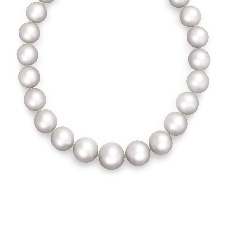 Sparkling Crystal Necklace For Special Occasions-South Sea Pearl Necklace, 17-20mm