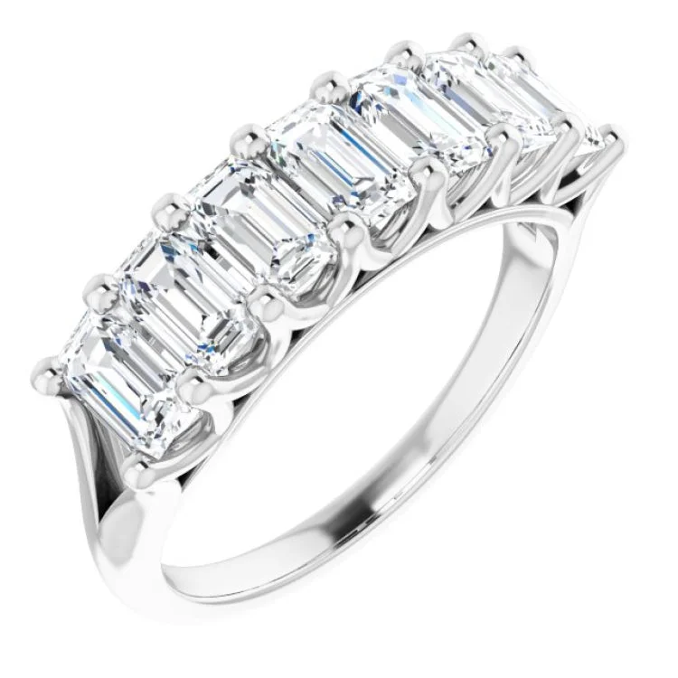 Custom Diamond Rings For Engagement-14K White 2 1/2 CTW Natural Diamond Anniversary Band