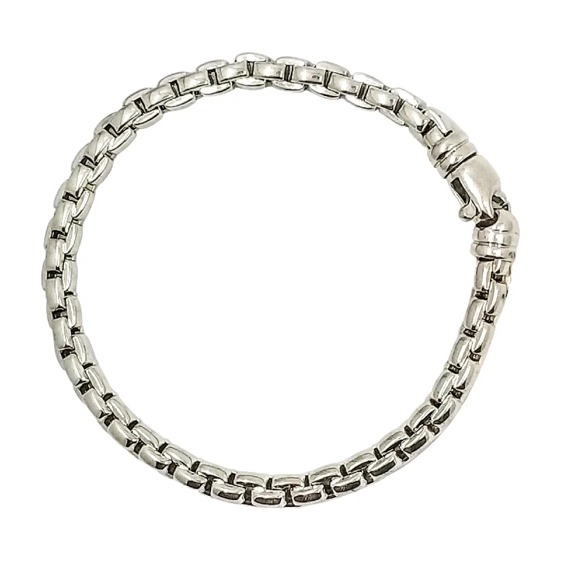 Zodiac Bracelets For Astrology Lovers-9 kt White Gold Fope Bracelet