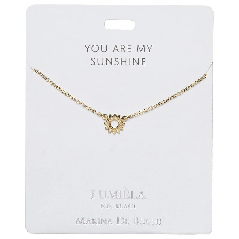 Colorful Beaded Necklace For Summer Look-Lumiela Necklace: " you are my sunshine" - Sun