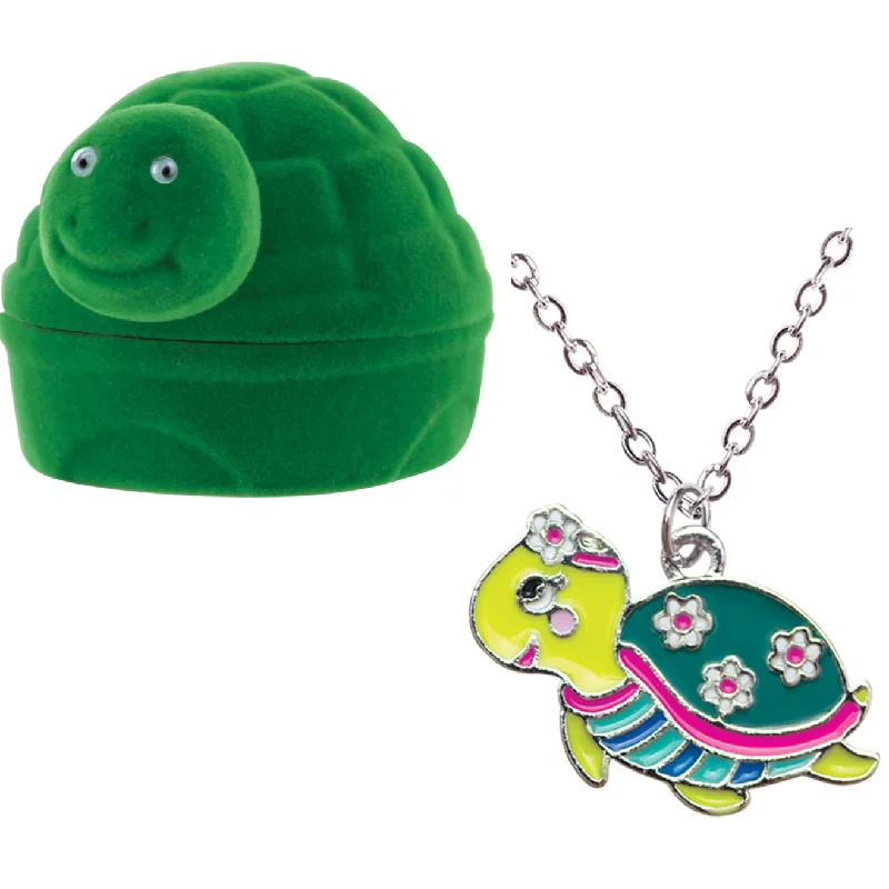 Classic Choker Necklace For Evening Wear-Kids Turtle Necklace