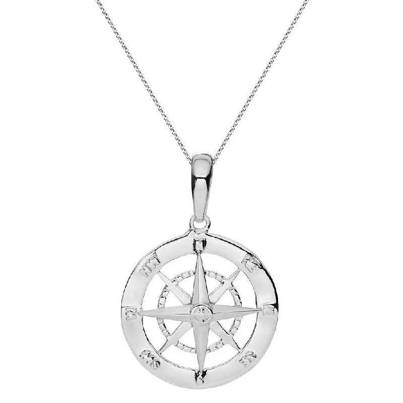 Classic Gold Necklace For Evening Wear-LeStage® Cape Cod : Evening Tide - Compass Rose Necklace