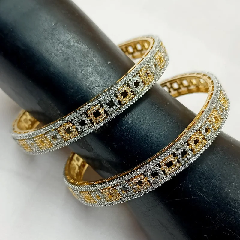 Classic Custom Bangles For Engagement Day-Padmawati Bangles Gold Plated T2 Bangles Set