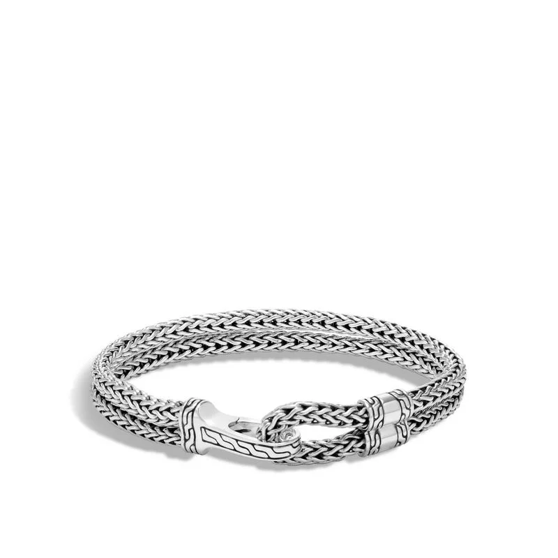 Bracelets For Women With Initials-John Hardy Classic Chain Hook Clasp Bracelet BM97123