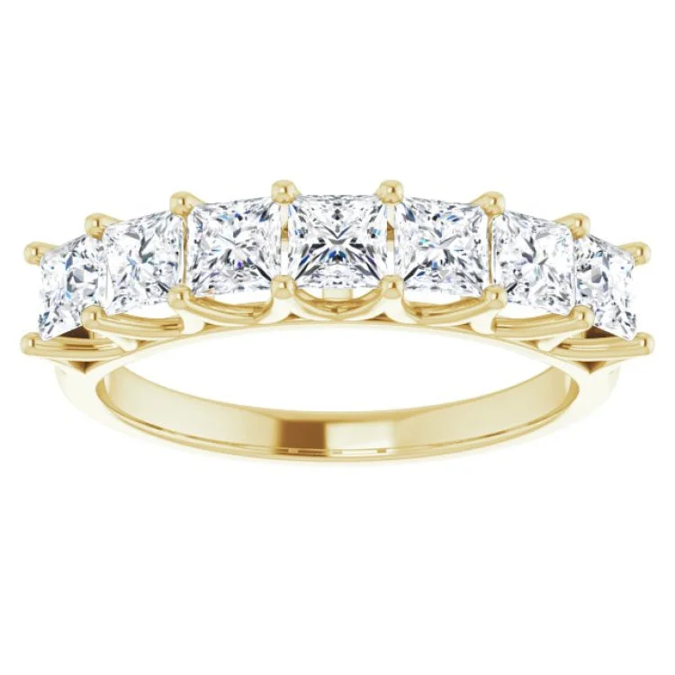 Boho-Style Rings For Free-Spirited Fashion-14K Yellow 1 3/8 CTW Natural Diamond Anniversary Band