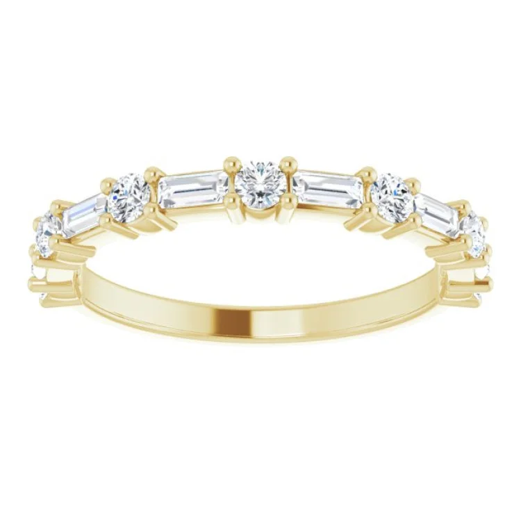 Luxury Diamond Rings For Special Occasions-14K Yellow 5/8 CTW Natural Diamond Anniversary Band