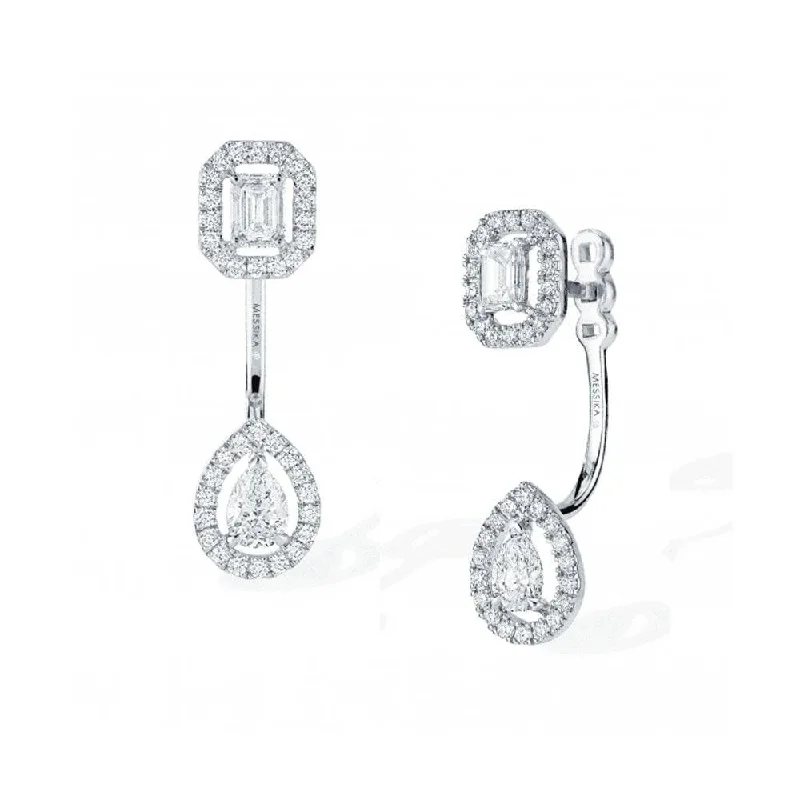 Trendy Earrings With Rhinestones-My Twin Toi & Moi 18ct White Gold Diamond Earrings