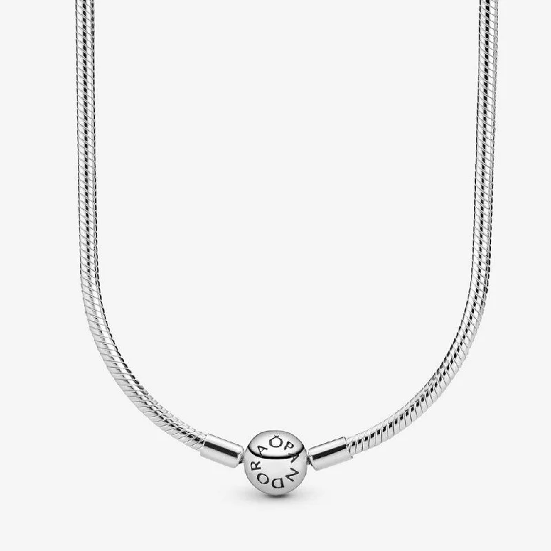 Unique Chain Necklace For Fashion Enthusiasts-PANDORA : Pandora Moments Snake Chain Necklace (17.7")