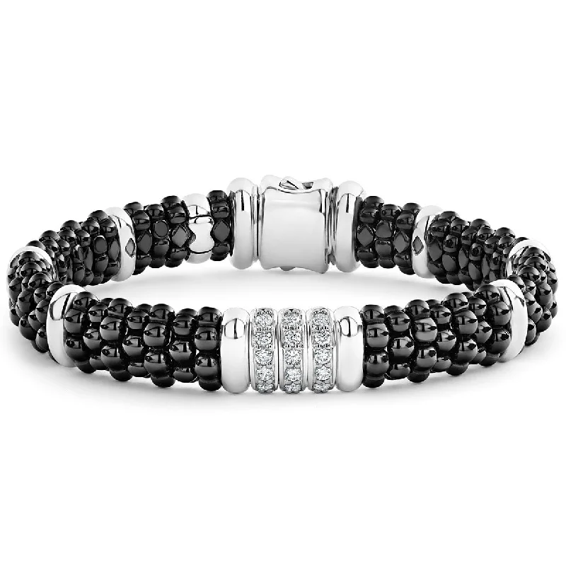 Elegant Bracelets For Weddings-Diamond Caviar Bracelet