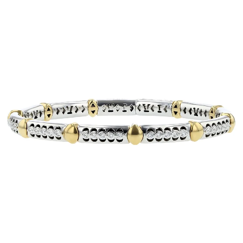 Chic Fashion Bracelets For Women-Diamond Memory Cuff Bracelet