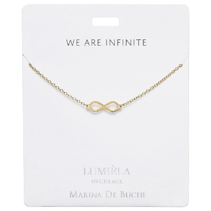 Custom Gemstone Necklace For Anniversary-Lumiela Necklace: "we are infinite" - Infinity