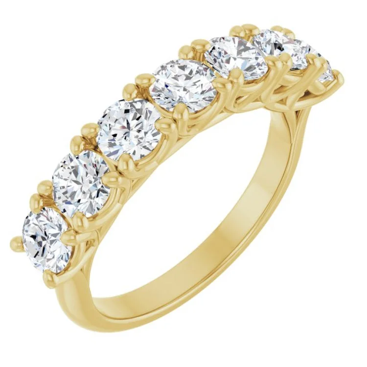 Custom Ring Sets For Couples-14K Yellow 1 5/8 CTW Lab-Grown Diamond Anniversary Band