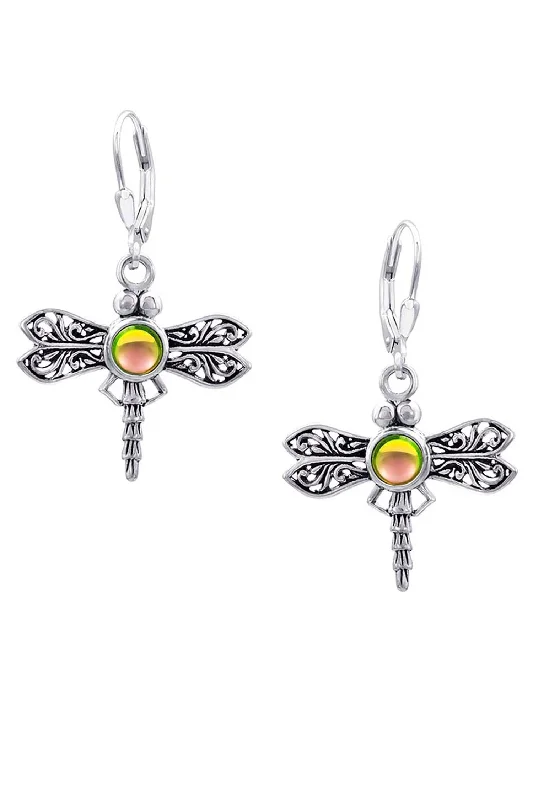 Glamorous Earrings For Evening Events-Dragonfly Earrings