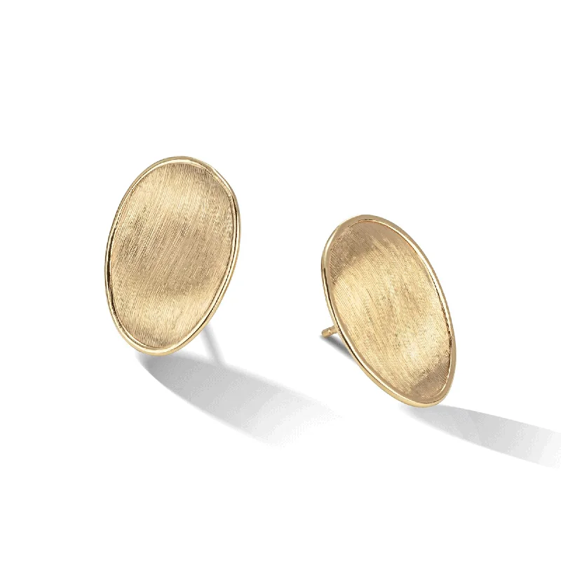 Chunky Earrings For Bold Look-Lunaria 18ct Yellow Gold Stud Earrings