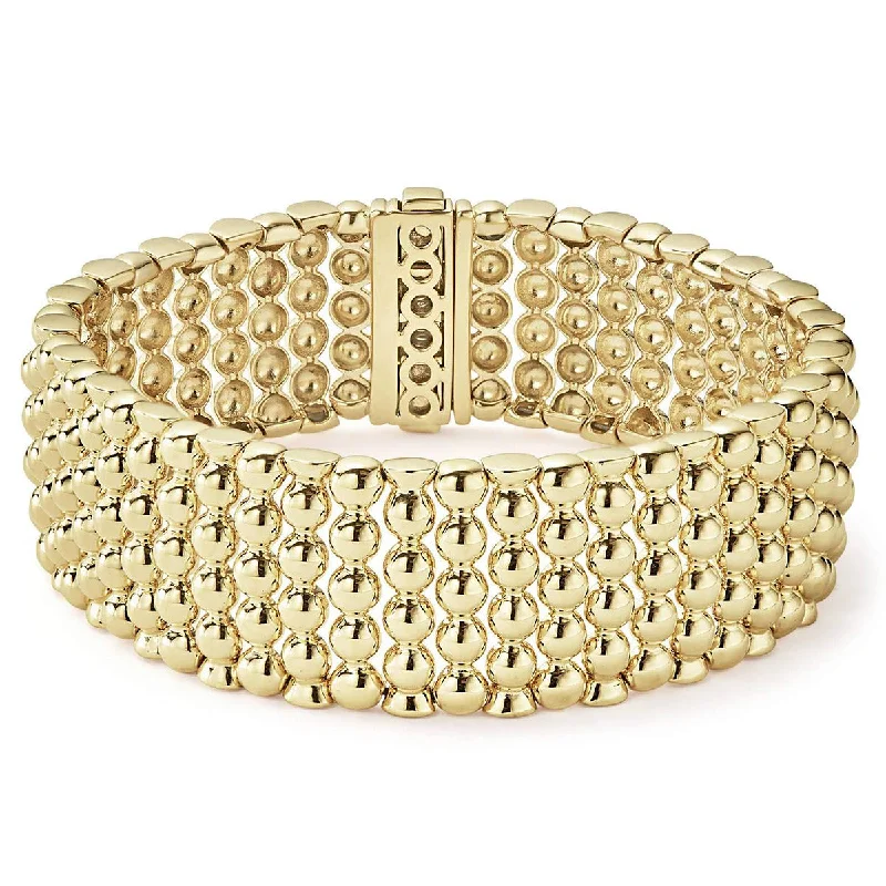 Men’s Braided Bracelets-Gold Caviar Bracelet