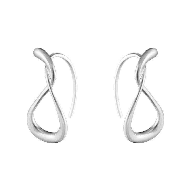 Large Hoops For Trendy Look-Mercy Silver Small Earhoops