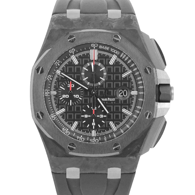 Trendy Watches For Young Adults-Audemars Piguet Royal Oak Offshore 44mm Black Carbon Rubber 26400AU.OO.A002CA.01